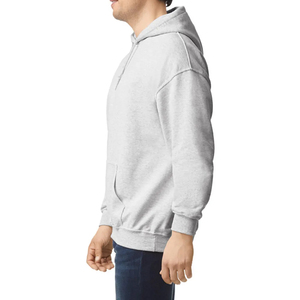 Sweat à capuche pour homme, lourd, 100% coton molletonné, unisexe, coupe ample, imprimé en relief - Product Image 3