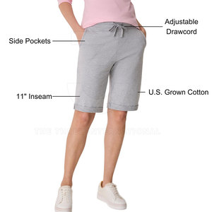 Pantalones Cortos Bermuda para Mujer, Estilo Casual de Verano, Corte Regular, Suaves y Cómodos, Transpirables, Ligeros y Ecológicos - Product Image 5