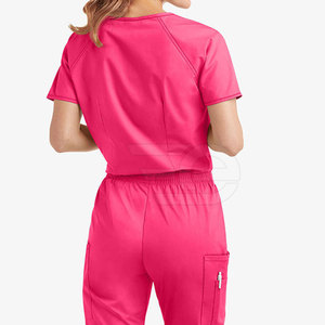 Medical Hospital Scrubs <b>Set</b> Soft Comfortable Breathable Nurse <b>Doctor</b> Clinic Workwear Uniform Top Pants - Product Image 5