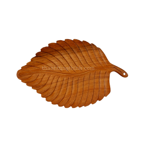 Teak Wood Chopping Board Leaf Shape Anti Slip Dishwasher Safe Made In Vietnam - Product Image 6