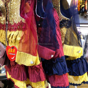 เสื้อกระโปรงผ้าฝ้ายบดพร้อมกระเป๋าผ้าฝ้ายล่าสุดชุดเดรสแฟนซีดีไซน์พร้อมกระเป๋าแฟนซี - Product Image 6