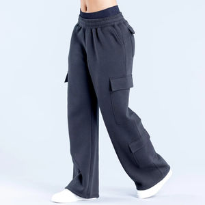 Nuevos Pantalones Casuales de Invierno para Mujer, Ligeros, de Forro Polar Transpirable, de Cintura Alta y Anchos, al por Mayor - Product Image 2