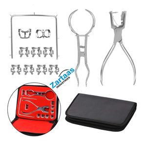 1 Set Manual Stainless Steel Dental Dam Perforator <b>Hole</b> <b>Puncher</b> Pliers Dental Rubber Barrier Tool Set Teeth Care Orthodontic - Product Image 3