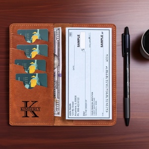 Card Holder Checkbook For Man Crazy Horse Bi fold <b>Long</b> Cowhide Slim Genuine Leather Wallet LCR-0006 - Product Image 5