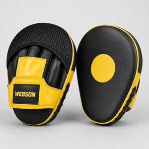 Webson Boxing <b>Focus</b> Mitts PU Leather for Closure Breathable Adjustable Wrist Strap Customized Packaging Training Martial Arts - Product Image 6