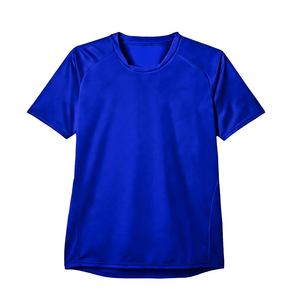 Camiseta de Manga Corta para Hombre, Corte Regular, Color Sólido, Cuello Redondo, Informal, Tejido de Punto, Secado Rápido, 100% Poliéster, Amarillo - Product Image 5
