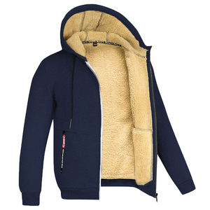 Chaqueta Unisex Personalizada Invierno Cálido Fleece Cremallera Interior Sudadera Material de Alta Calidad 100% Jersey de Algodón - Product Image 5