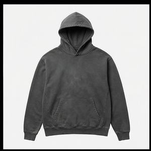 Sudadera con Capucha Vintage OEM para Hombre, Algodón Grueso, Estilo Urbano, Oversize, Lavado Ácido, Hombros Caídos, Color Personalizable - Product Image 1