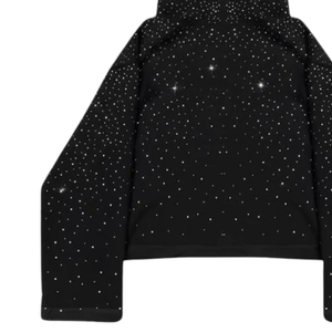 เสื้อฮู้ดซิปแบบยูนิเซ็กซ์ ประดับเพชรไล่เฉดสี ลุคทำเก่า ปักลาย ผ้าฝ้ายฟลีซ สตรีทแวร์ รับทำโลโก้ตามสั่ง ขายส่งจำนวนมาก - Product Image 5