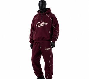 Men's Athletic Hooded Tracksuit Soft Touch Sweat Set for Gym and Fitness Training - Product Image 6