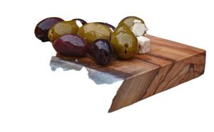 Planche à découper en bois d'olivier et résine époxy artisanale en bois naturel, couleur personnalisée, bloc de cuisine polyvalent - Product Image 3