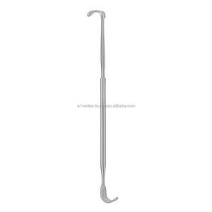 Retractor de Gancho para Amígdalas Lukens Thymus de Acero Inoxidable A-1 VERITAS de Alta Calidad, 17 cm, Instrumento Quirúrgico Manual Reutilizable |   Kit de sutura - Product Image 1