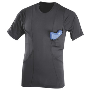 เสื้อยืดผู้ชายทรงเข้ารูปสำหรับพกพาปืนแบบซ่อน  เหมาะสำหรับกิจกรรมกลางแจ้ง  พร้อมซองปืนในตัว - Product Image 1