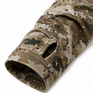 Sudadera con Capucha de Pesca de Manga Larga para Hombre, Camuflaje, Protección Anti-UV, Impresión por Sublimación, Spandex/Poliéster, Transpirable, UPF 50 - Product Image 5