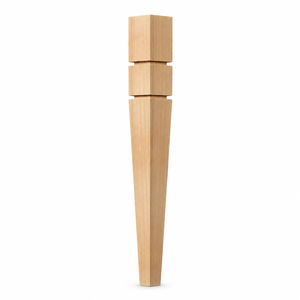 Elegant Minimalist Tapered Carved Solid Wood Legs Heavy-Duty Wooden <b>Table</b> Legs for Living Room Workshop Home Furniture - Product Image 1