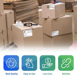 Etichette bianche a trasferimento termico 4 \ "X 6.5 \" rotoli autoadesivi in polipropilene 3680 etichette di spedizione perforate 3 \ "Core per la spedizione - Product Image 4