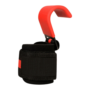 Support de poignet réglable en néoprène avec crochet rouge pour la musculation, la force athlétique et la protection de la paume, fermeture auto-agrippante unisexe - Product Image 2