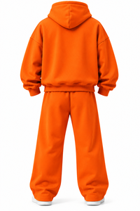 Conjunto Deportivo para Hombre, Sudadera con Capucha y Logotipo Personalizado en la Parte Delantera, Pantalones Deportivos, 100% Algodón, Estilo Francés - Product Image 2