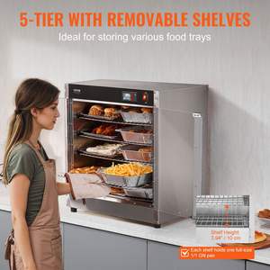 Hot Box 5-Tier Commercial Bakery Equipment Concession Warming Cabinet <b>for</b> Pizza with Water <b>Tray</b> <b>for</b> <b>Food</b> <b>Warmer</b> - Product Image 4