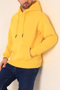 High Quality Custom Logo Front Black Hooded Winter Hoodies Sweatshirts <b>Men</b> Yellow Green Pink for <b>Orange</b> <b>Hoodie</b> Fleece 100% - Product Image 3