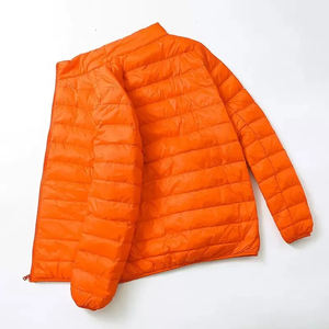 Chaqueta Acolchada con Capucha para Invierno, Chaqueta Casual con Logotipo Bordado de Plumas para Hombre - Product Image 1