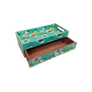 Wholesale All Handmade New Unique MDF Wooden Printed Serving Trays Branded Fancy Decorative Serving Tray Home Food Washable - Product Image 5
