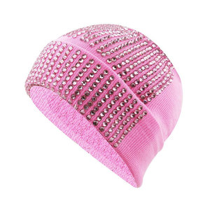 Gorro de Invierno de Punto con Pedrería Brillante, Gorro Cálido y Suave con Cristales Decorativos - Product Image 4