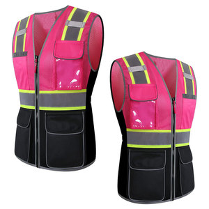 Chaleco de Seguridad para Mujer en Color Negro y Rosa, Ajuste Perfecto, Cómodo, Duradero, Diseño Ergonómico Táctico, Embalaje Personalizado - Product Image 4