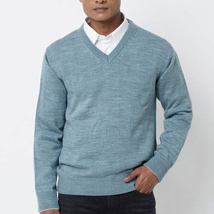Fabricant d'usine, pull pour homme sur mesure, prix de gros, pull pour homme élégant et décontracté à vendre - Product Image 1