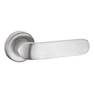 Modern Durable Antirust Stainless Steel <b>Door</b> Lever Handle Oval Rosette Interior Wooden <b>Glass</b> Room Entry Lock <b>Door</b> Hardware - Product Image 5