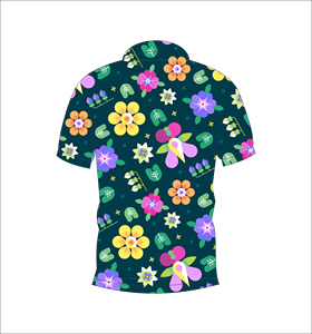 เสื้อโปโลพิมพ์ลายดอกไม้แบบกำหนดเอง แขนสั้น สวมใส่สบาย เหมาะสำหรับกอล์ฟ เทนนิส ชุดทีมฤดูร้อน - Product Image 3