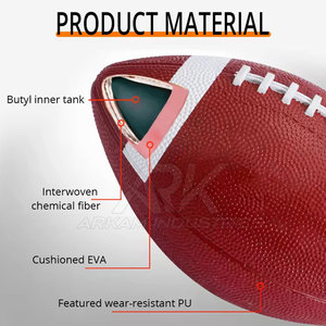 Ballon de rugby prêt à l'emploi avec surface au toucher lisse, idéal pour l'entraînement en club et les événements. - Product Image 6