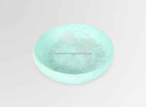 Grand bol de terre en résine bleu ciel tourbillon bols de service artisanaux pour la maison hôtel restaurant ou fête - Product Image 5