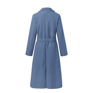 เสื้อโค้ทยาวผู้หญิงแบบสั่งทำพิเศษสำหรับฤดูใบไม้ร่วง - เสื้อคลุมขนสัตว์บุใยดาวน์แบบลำลอง คุณภาพสูงและราคาสมเหตุสมผล - Product Image 5