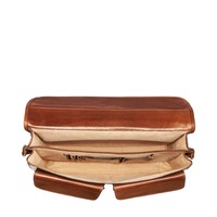 Porte-documents d'avocat de luxe en cuir véritable fait main avec serrure à combinaison sécurisée pour documents et ordinateur portable – Vente en gros et personnalisation
