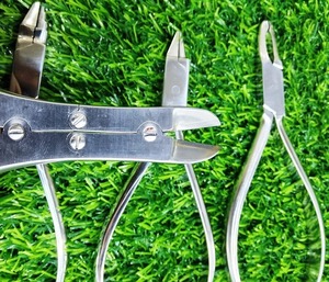 Premium Quality Orthodontic Endodontic Instrument <b>Set</b> TC Wire Cutters Loop Forming Bending <b>Pliers</b> German Stainless Steel CE ISO - Product Image 2