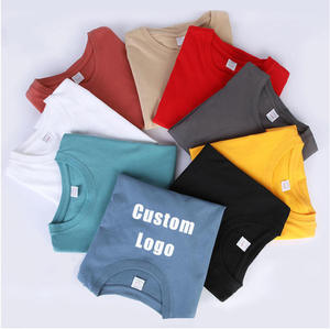 Camiseta Extra Grande de Alta Calidad para Hombre, Estilo Vintage, 100% Algodón, Logotipo Personalizado, Hombros Caídos, Cuello Extendido Clásico, Tejido Sólido - Product Image 2