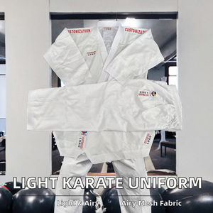 Uniformes de Karate para Hombre Adulto, Ligeros, de Poliéster/Algodón, Transpirables, con Malla, Diseño Impreso por Transferencia de Calor, Aprobados para KUMITE Gi - Product Image 1