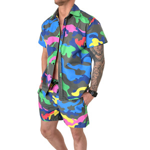 Shorts de bain colorés pour hommes personnalisés, séchage rapide, respirants, écologiques, 100% coton, fermeture à cordon, shorts de plage - Product Image 3