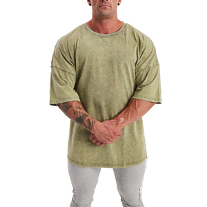 T-shirts vintage délavés pour hommes 100 % coton respirant léger coupe confortable décontracté pour l'été usage quotidien motif lettres - Product Image 5