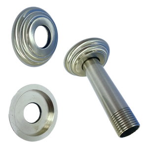 PSB0076 Brazo de Ducha de Latón Electrochapado de 1/2" IPS x 4" para Montaje en Techo, con Brida, 1.6 mm (t). - Product Image 6