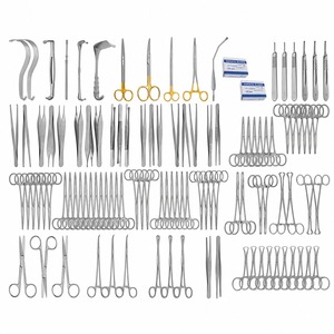 Juego de 108 piezas de instrumentos básicos para laparotomía, de acero inoxidable de grado alemán, herramientas médicas quirúrgicas para hospital, con certificación CE e ISO. - Product Image 1
