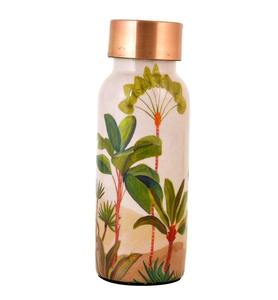 Tropical Printed <b>Copper</b> Water <b>Bottle</b> Designer Ayurvedic <b>Drinking</b> <b>Bottle</b> Leakproof Reusable <b>Copper</b> Flask Gift - Product Image 4