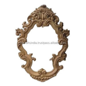 Espejo de pared redondo de madera de diseño único de la mejor calidad perfecto para maquillaje de tocador o pared de acento disponible en exportación - Product Image 5