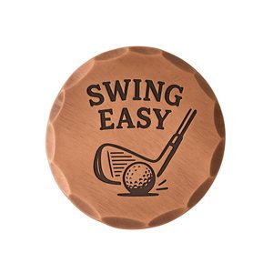 Marcador de Pelota de Golf Personalizado con Logotipo, de Metal Redondo, de Latón y Cobre - Product Image 3
