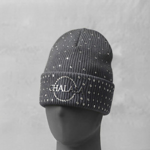Men Women wholesale Custom jacquard Winter Tie-Dye Knit <b>Beanie</b> <b>Hat</b> Acrylic Warm <b>Slouchy</b> Skull Cap with Leather Patch - Product Image 6