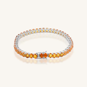 Pulsera de Citrino en Plata de Ley 92.5 KLSB-20654 - Product Image 3