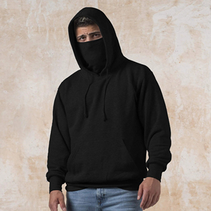 Sweat-shirts à capuche brodés unisexes pour hommes de haute qualité, surdimensionnés, épais, personnalisés pour l'hiver - Product Image 5