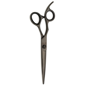 Tijeras Profesionales para Barbería, Color Negro, para Diestros, Tijeras de Barbero con Mango Largo y Resorte Ajustable para Recortar el Cabello - Product Image 4