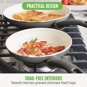 Set di Pentole in Ceramica Antiaderente da 18 Pezzi, Sano, Senza Tossine, con Impugnatura Morbida, Lavabile in Lavastoviglie - Product Image 5